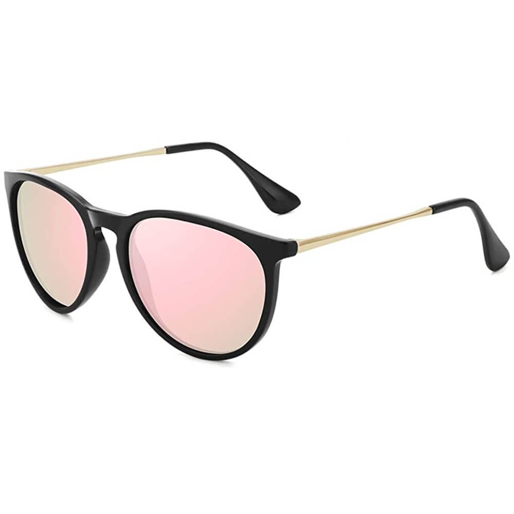 Polarized Sunglasses for Women Vintage Retro Round Frame - Maggie - Teddith - US