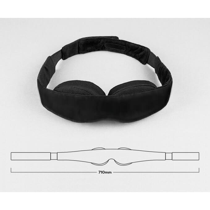 Padded Sleeping Eye Mask Adjustable Strap Modular Design 100% Blackout Light - Teddith - US