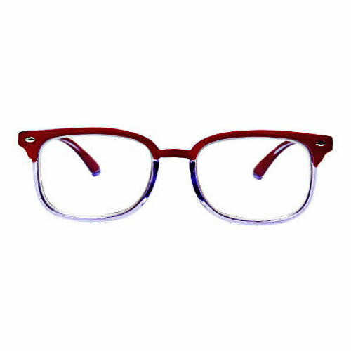 Blue Light Blocking Progressive Multifocal Reading Glasses - R/Clear - Teddith - US