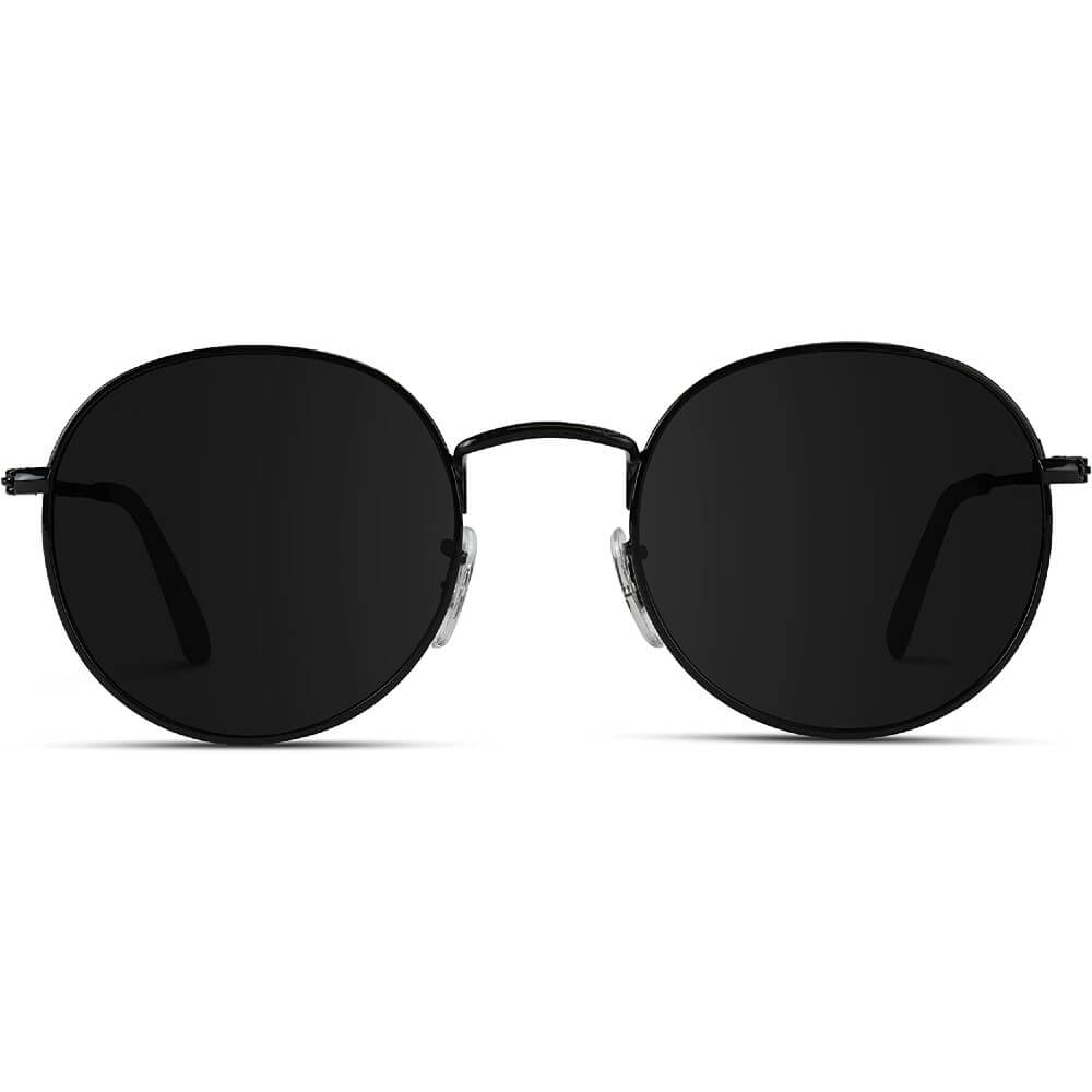 Small Round Polarized Sunglasses Classic Vintage Retro Shades for Women Men - Teddith - US