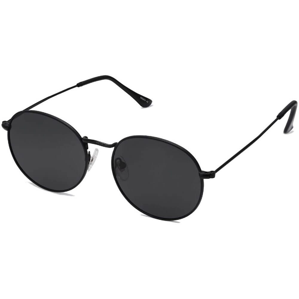 Small Round Polarized Sunglasses Classic Vintage Retro Shades for Women Men - Teddith - US
