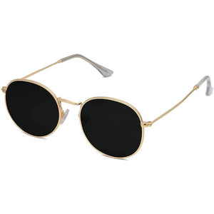 Small Round Polarized Sunglasses Classic Vintage Retro Shades for Women Men - Teddith - US