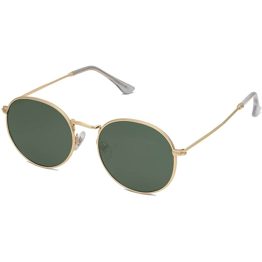 Small Round Polarized Sunglasses Classic Vintage Retro Shades for Women Men - Teddith - US