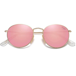 Small Round Polarized Sunglasses Classic Vintage Retro Shades for Women Men - Teddith - US