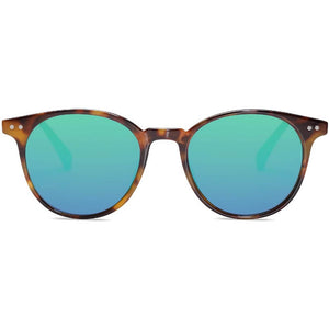 Small Round Classic Polarized Sunglasses Vintage Style UV400 Lens for Women Men - Hazel - Teddith - US