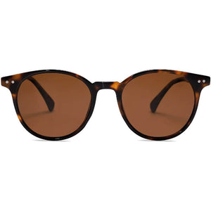 Small Round Classic Polarized Sunglasses Vintage Style UV400 Lens for Women Men - Hazel - Teddith - US