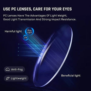 Stylish Safety Goggles Anti-Fog Blue Light Blocking Anti-Dust UV Protection Glasses - Teddith - US