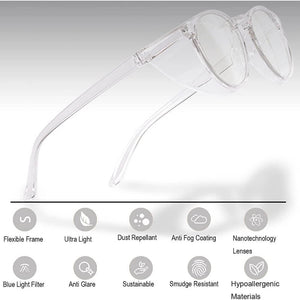Stylish Safety Goggles Anti-Fog Blue Light Blocking Anti-Dust UV Protection Glasses - Teddith - US