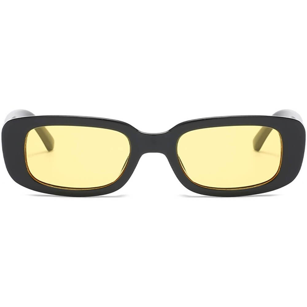Rectangle Sunglasses Retro Driving Glasses 90s Vintage Fashion Narrow Square Frame - Jessie - Teddith - US