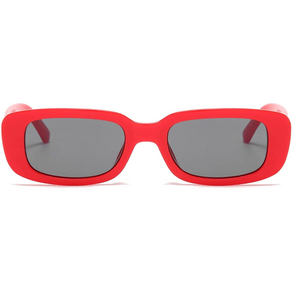 Rectangle Sunglasses Retro Driving Glasses 90s Vintage Fashion Narrow Square Frame - Jessie - Teddith - US