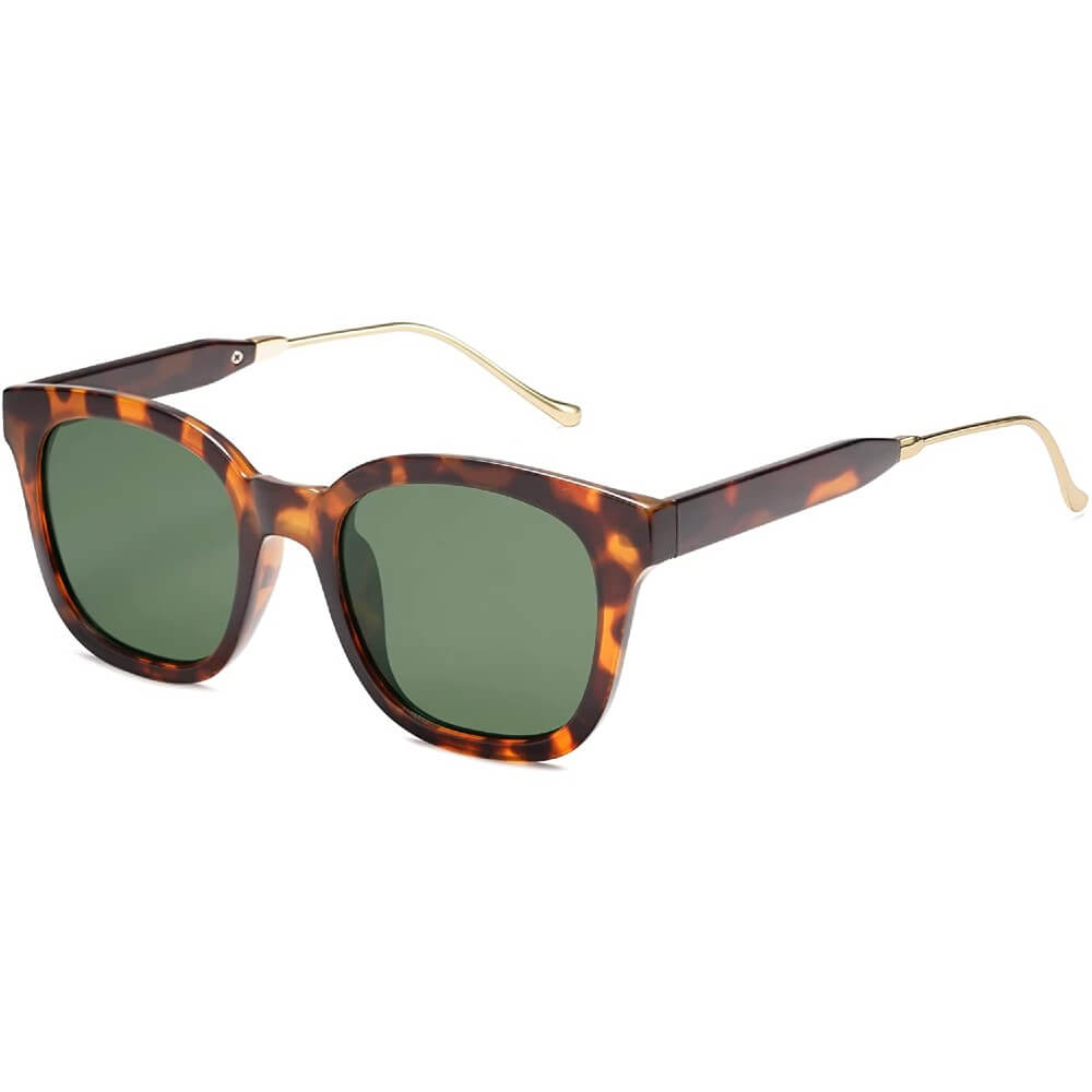 Classic Square Polarized Sunglasses Retro Trendy UV400 Sunnies for Women Men - June - Teddith - US