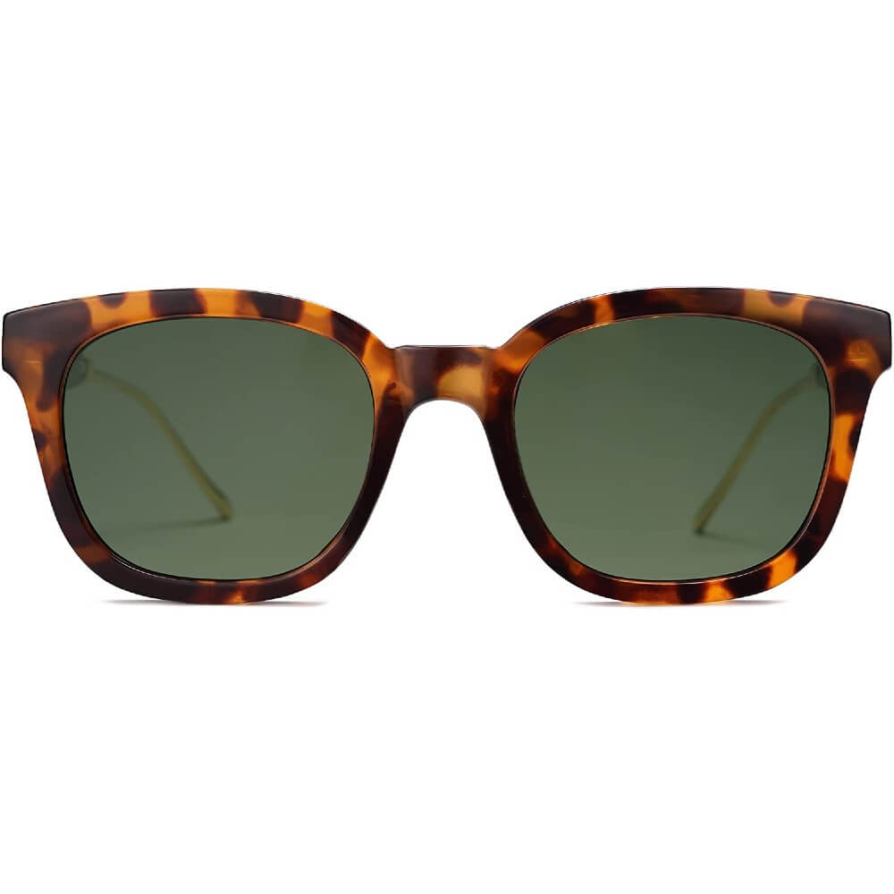Classic Square Polarized Sunglasses Retro Trendy UV400 Sunnies for Women Men - June - Teddith - US