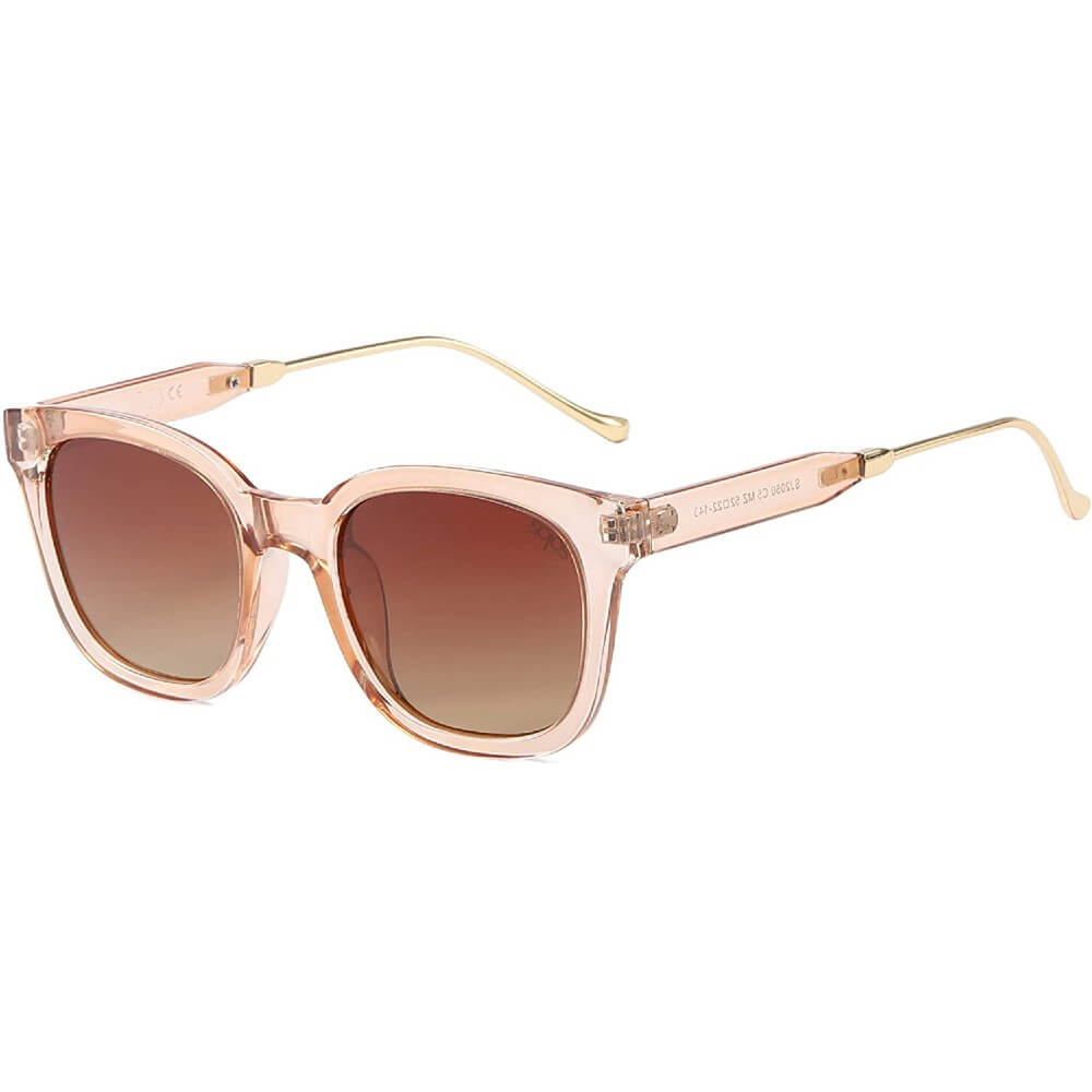 Classic Square Polarized Sunglasses Retro Trendy UV400 Sunnies for Women Men - June - Teddith - US