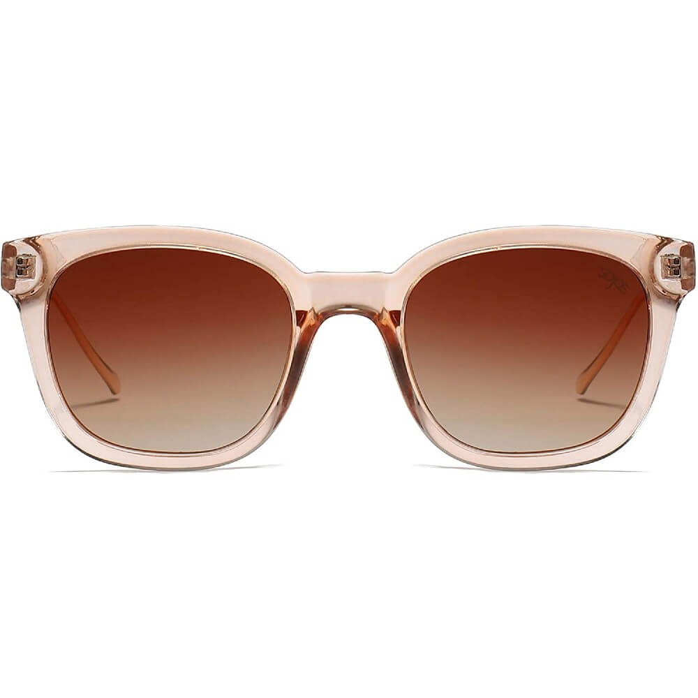 Classic Square Polarized Sunglasses Retro Trendy UV400 Sunnies for Women Men - June - Teddith - US