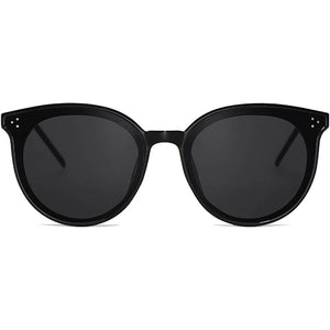 Retro Round Oversized Sunglasses for Women Mirrored Glasses - Louie - Teddith - US